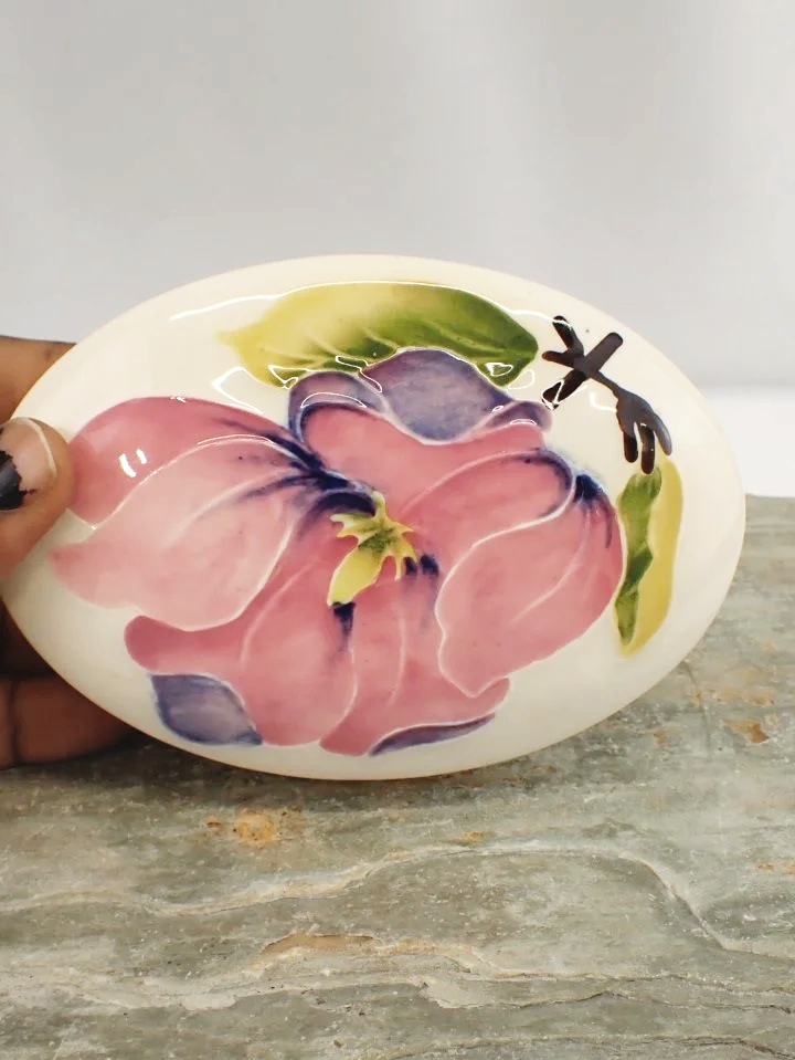 Vintage Walter Moorcroft Magnolia Trinket Dish