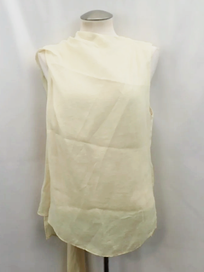 (NEW) Zara Lyocell Buttery Yellow Sleeveless Top (M)