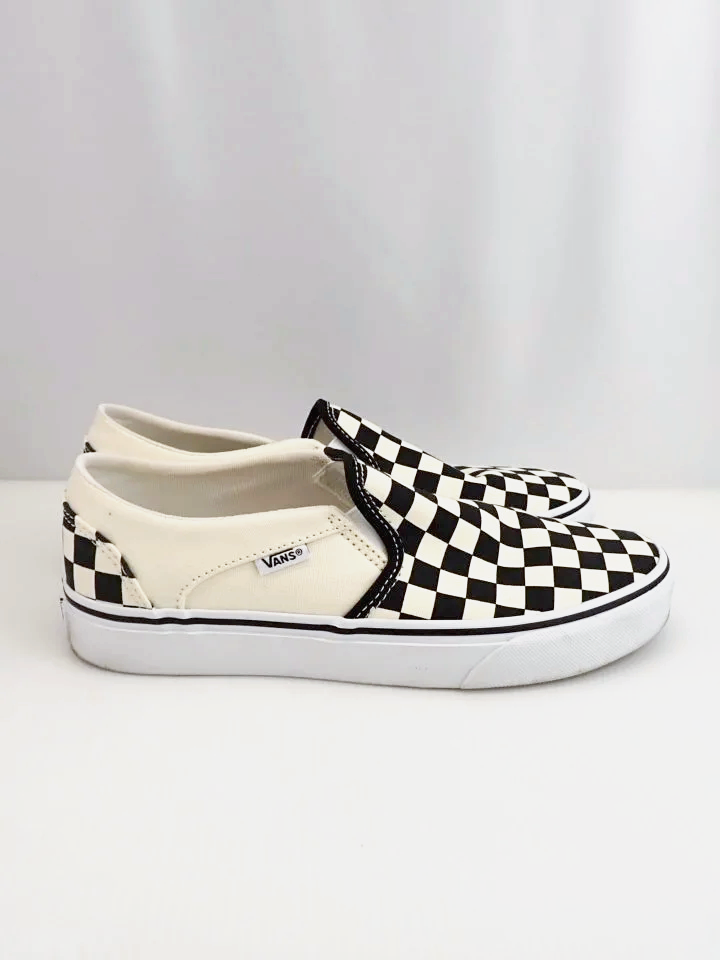 Vans Asher Checkered Slip-on Shoes (8.5)