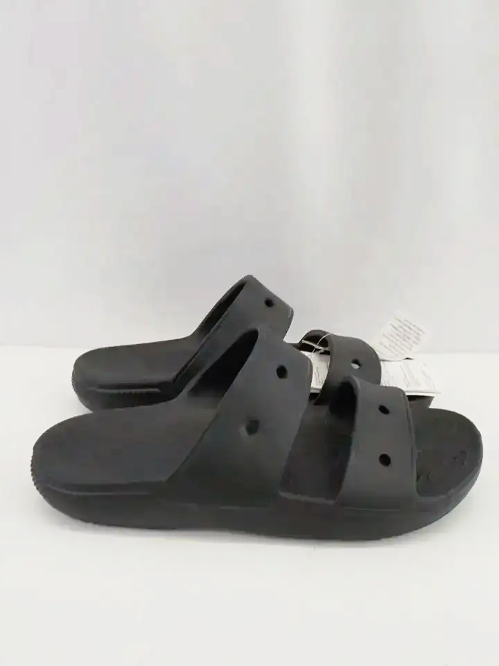 (NEW) Crocs Black Classic Slip-On Sandals (7)