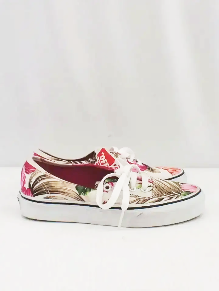 Vans Authentic Hawaiian Tropical Print Sneakers (5.5)