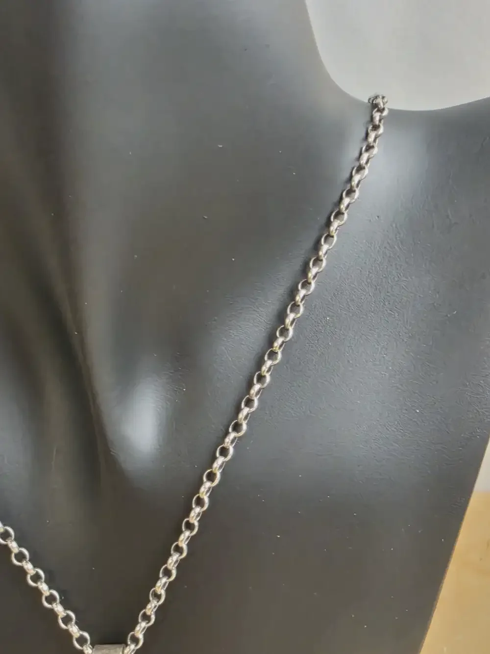 925 Sterling Silver Chain Renowned Danish Dansk Smykkekunst Vintage Molten Organic Metal Brutalist Necklace