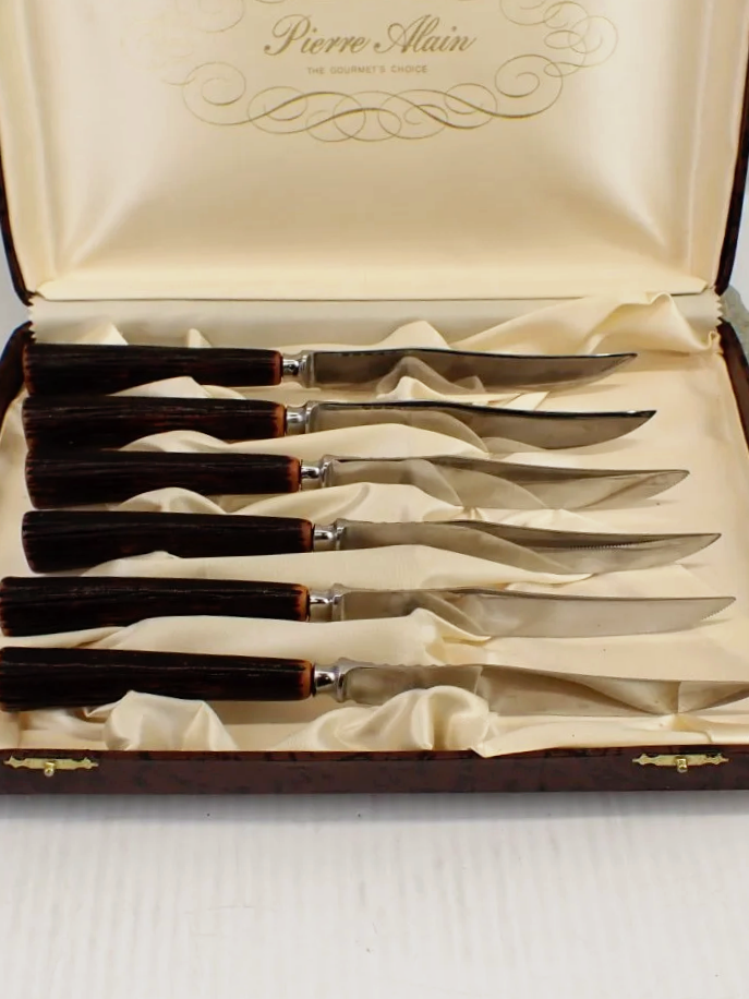 Pierre Alain Vintage Canada Stainless Steel 6 Steak Knives