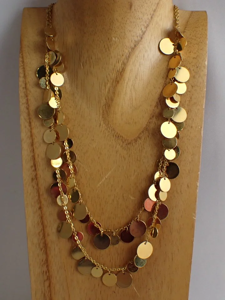 14K Gold Post Fifth Avenue "Go! Go! Go!" Collection Necklace and Earrings