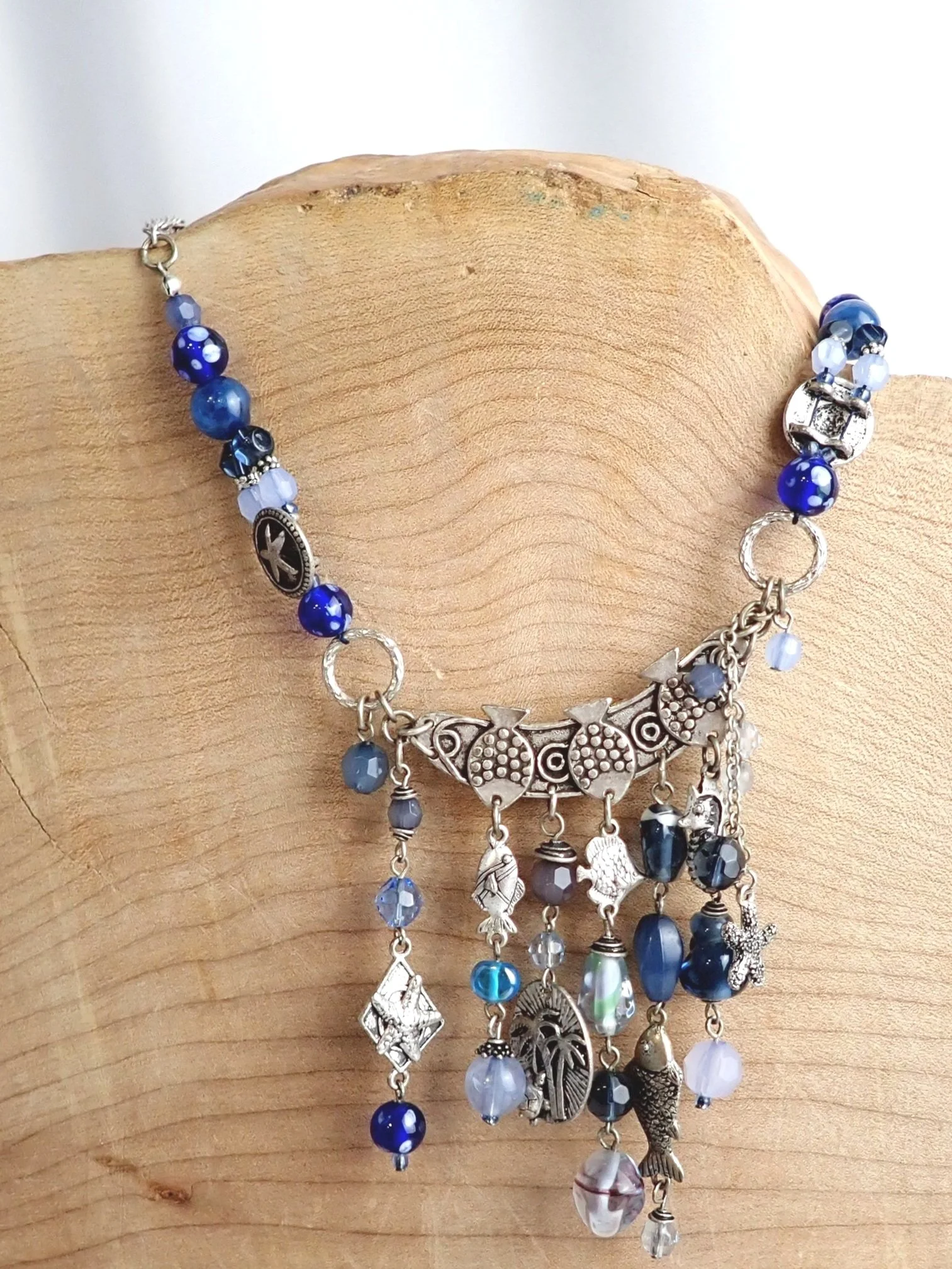 Deep Blue Sea Fish Necklace