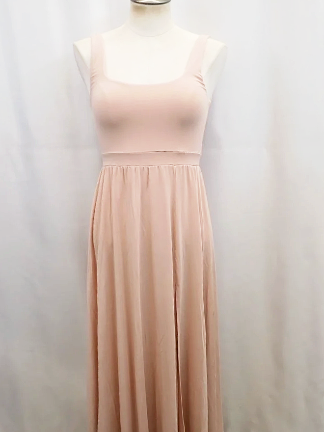 Wilfred Tencel Lyocell Blush Pink Sleeveless Maxi Dress (XS)