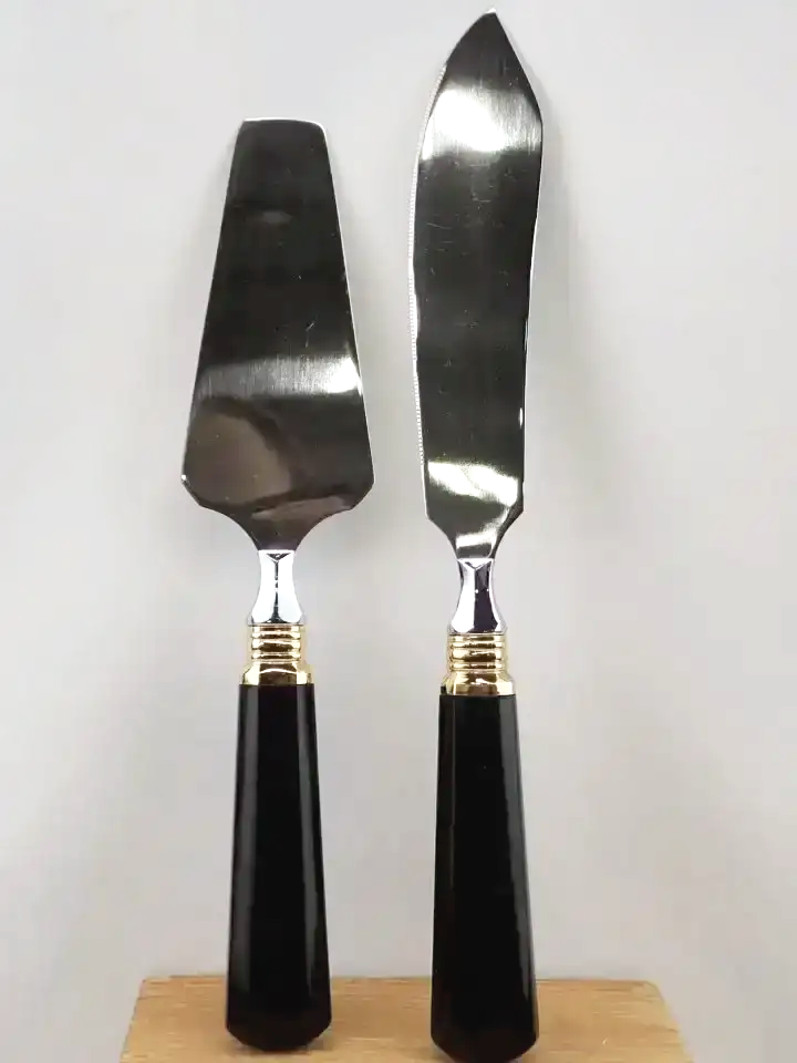Mikasa Japan Ebony Cake Server Set