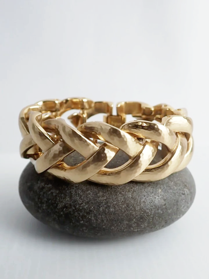 Brighton Grant Canal Textured Chain Link Bracelet