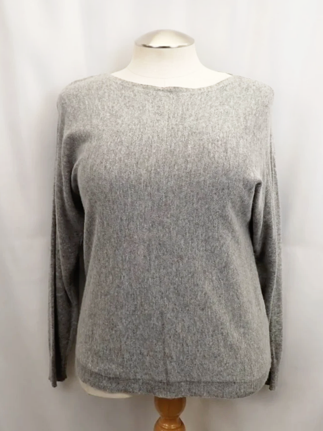 Bianco & BW Viscose & Cashmere Blend Grey Sweater (L)
