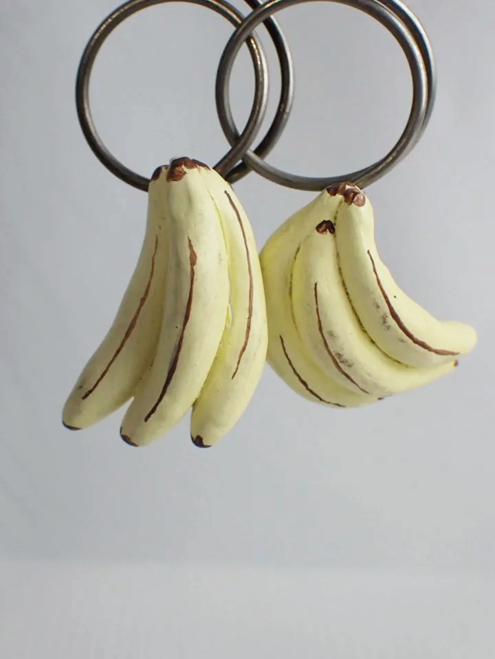 Handcrafted Fruit Pin & Earrings Bundle