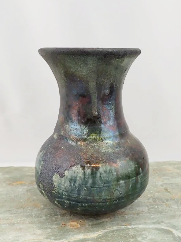 Marlene Bertrand Saskatoon Handcrafted Raku Vase