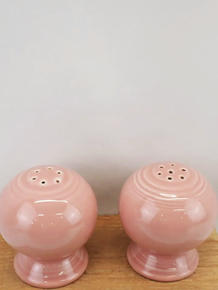 Fiestaware Homer Laughlin Retired Rose Pink Salt & Pepper Shakers