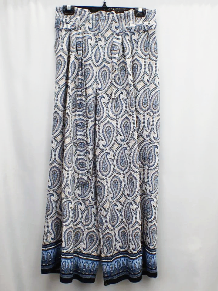Tommy Hilfiger Viscose Paisley Print Wide Leg Pants (M)