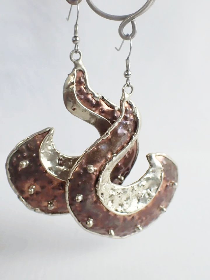 Artisan Brutalist Textured Earrings