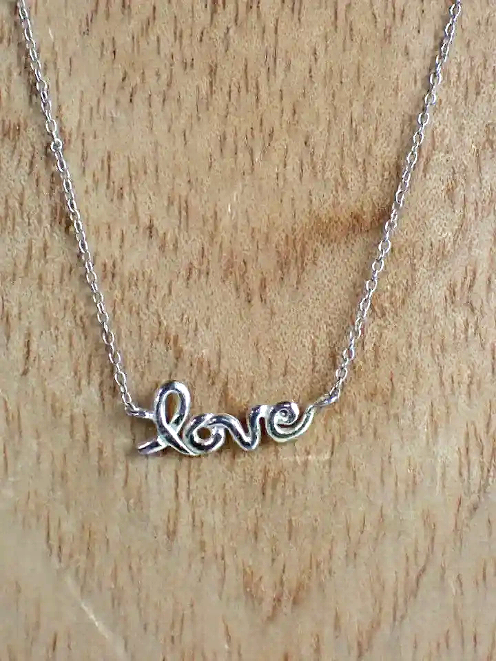 925 Silver Tiffany Style Paloma's Graffiti Love Necklace