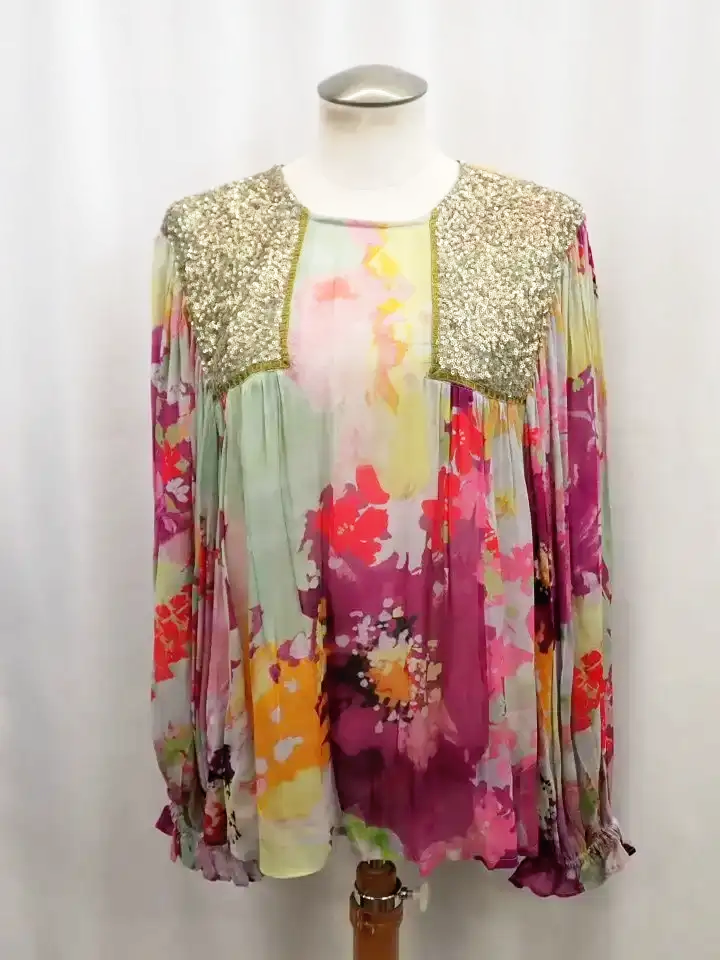 Blink London Viscose Miranda Peasant Blouse (S)