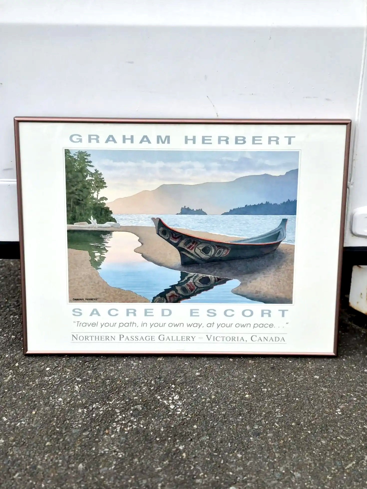 Graham Herbert Sacred Escort Northern Passage Art Gallery Exhibition Offset Lithograph