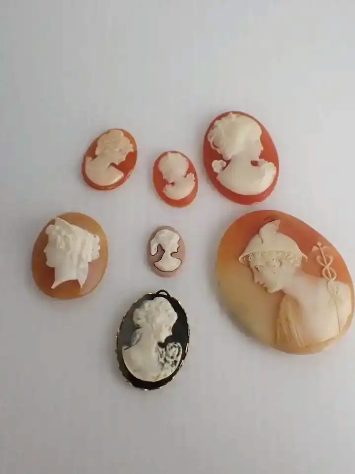 Vintage 7 pc. Cameo Bundle