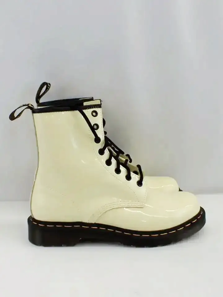 Dr. Martens Patent Leather Toile 1460 8 Eye Boots (9)