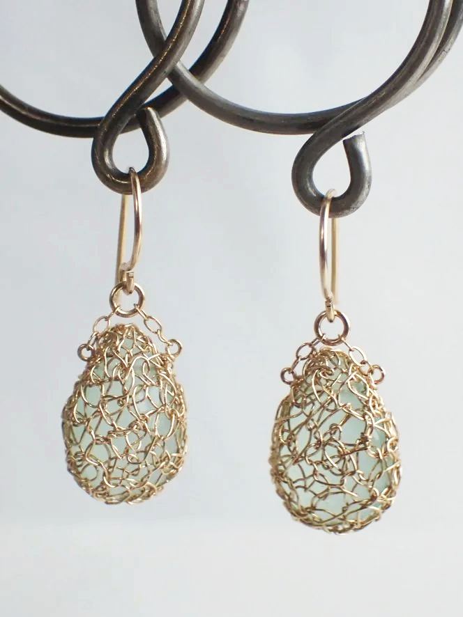 14K Gold Filled Spun Wire Earrings