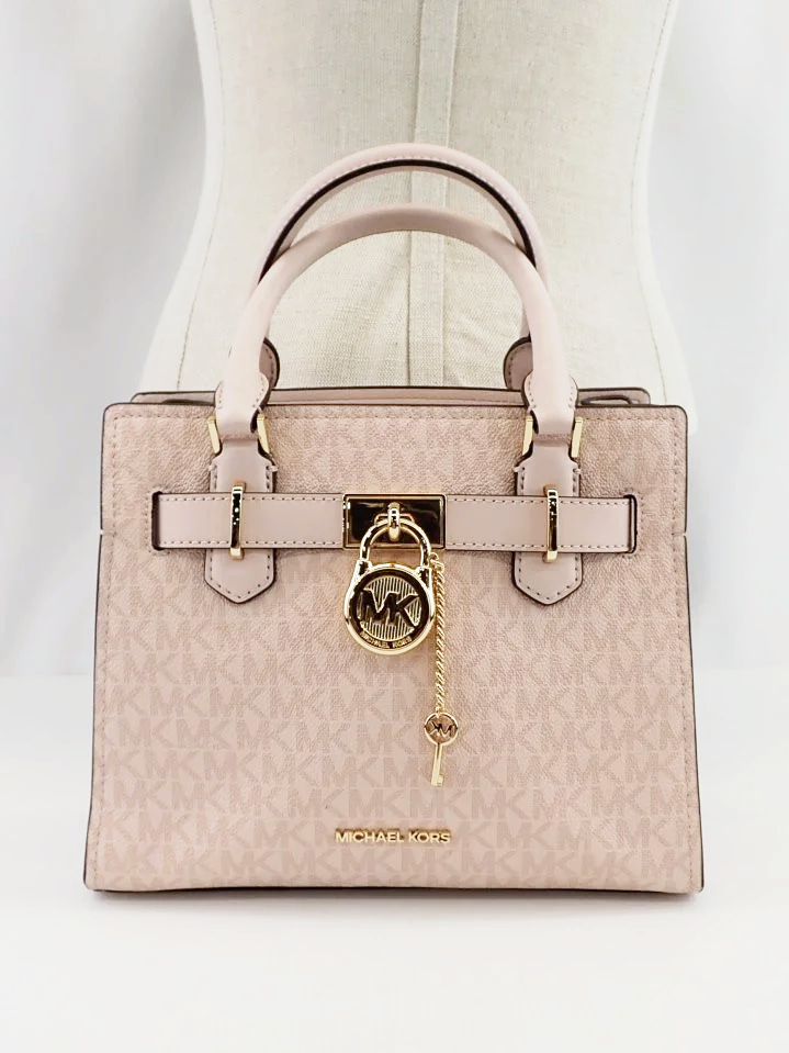 Michael Kors Hamilton Medium Signature Logo Satchel Bag