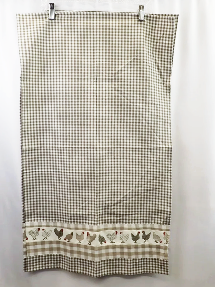 Clayre & Eef Hen Gingham Tea Towels