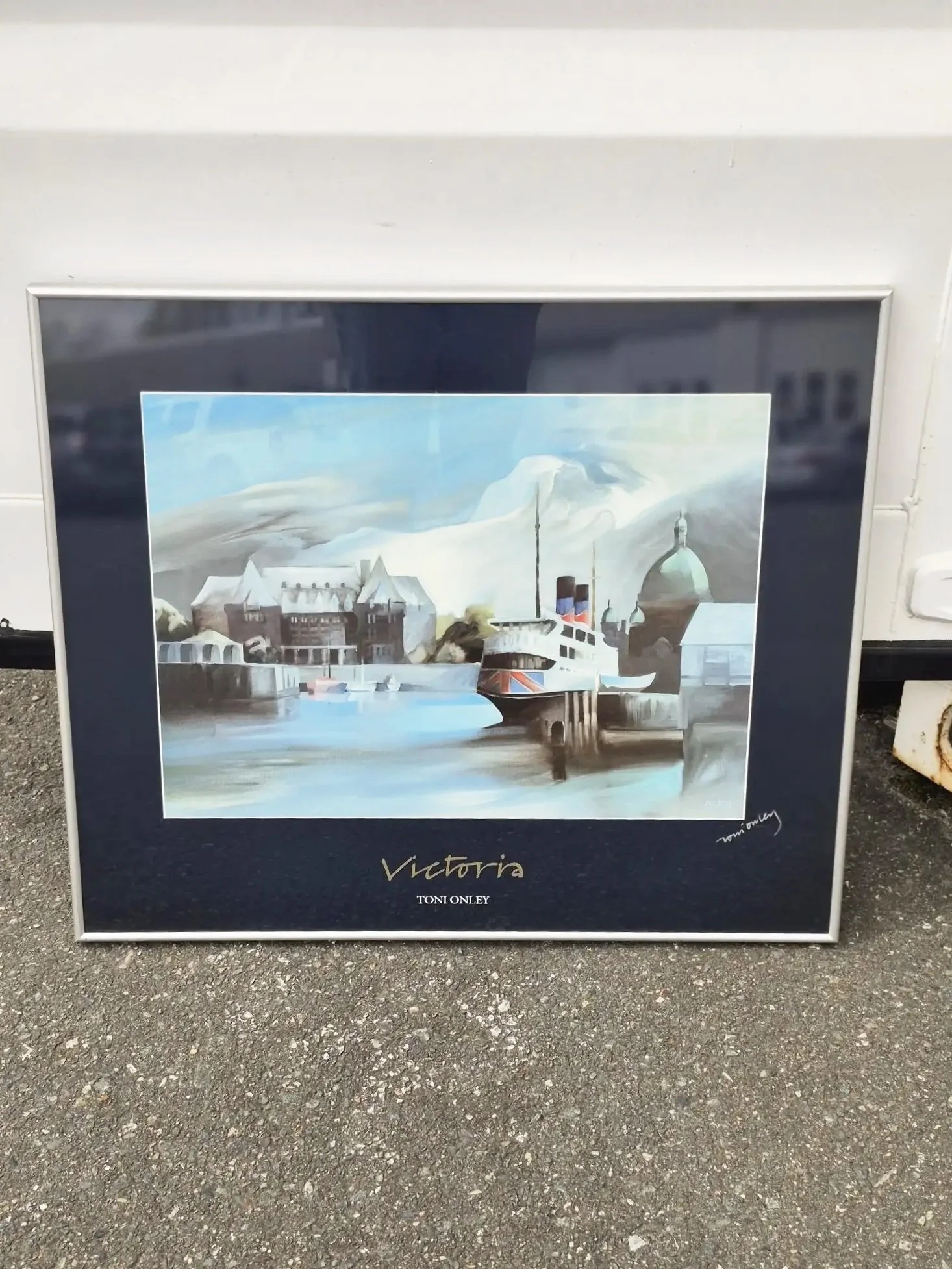 Toni Onley OC, RCA Signed Vintage 1984 Victoria BC Watercolour Art Print