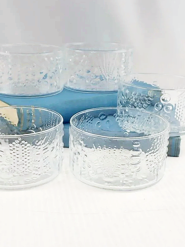 Iittalia Finland Mid-Century Modern Oiva Toikka Flora Bowls