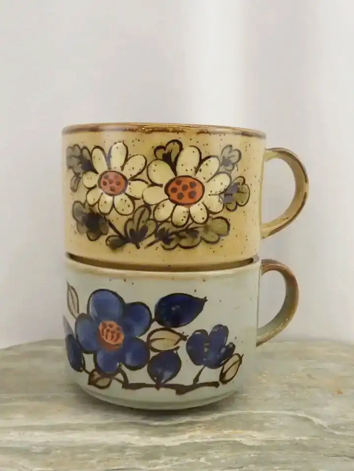 Otagiri Style Vintage Made in Japan Stoneware Soup Mugs