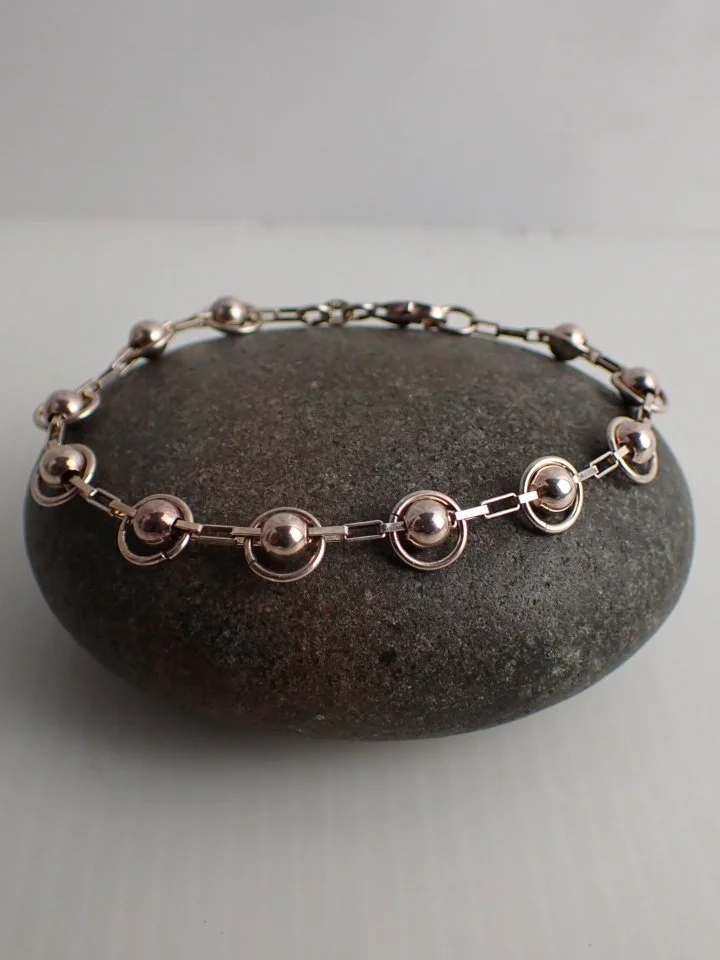 925 Silver Bead Chain Bracelet