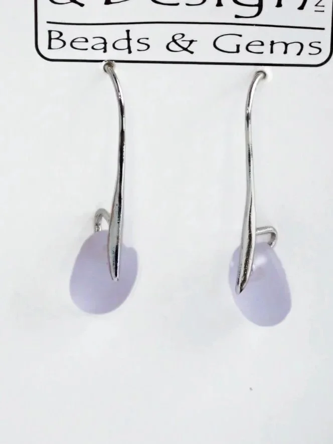 Susu's Studio And Designs Lilac Earrings