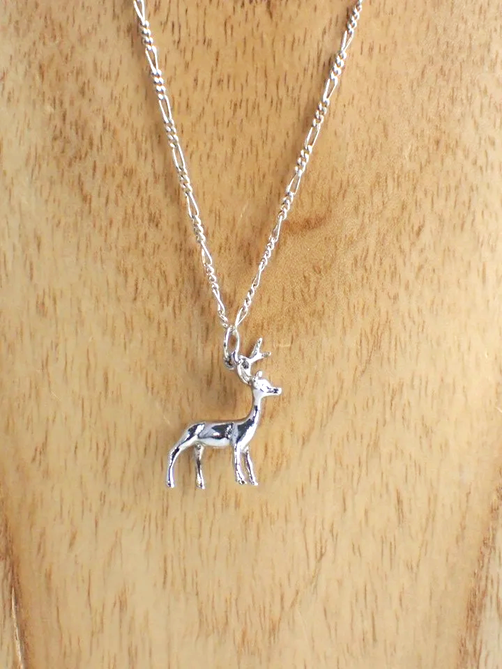 925 Silver Stag on Sterling Italian Chain
