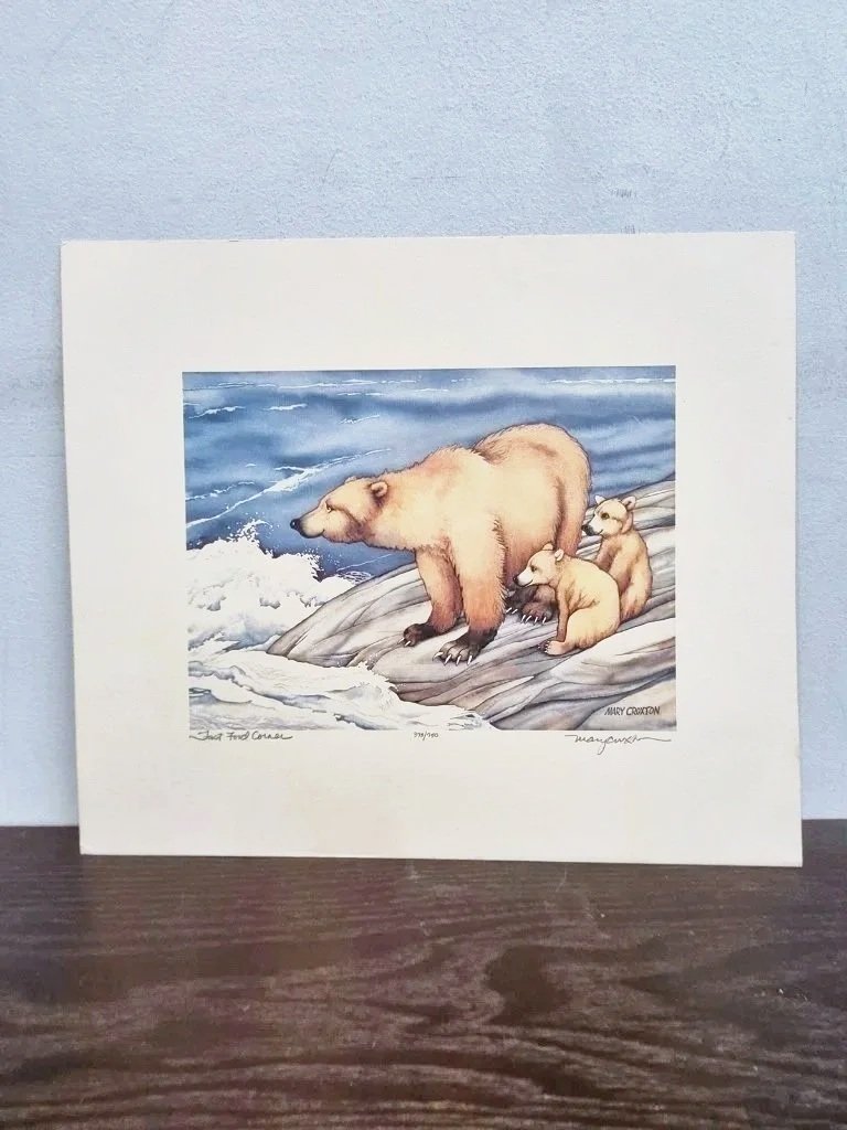 Mary Croxon "Fast Food Corner" Limited Edition 378/750 Signed Print