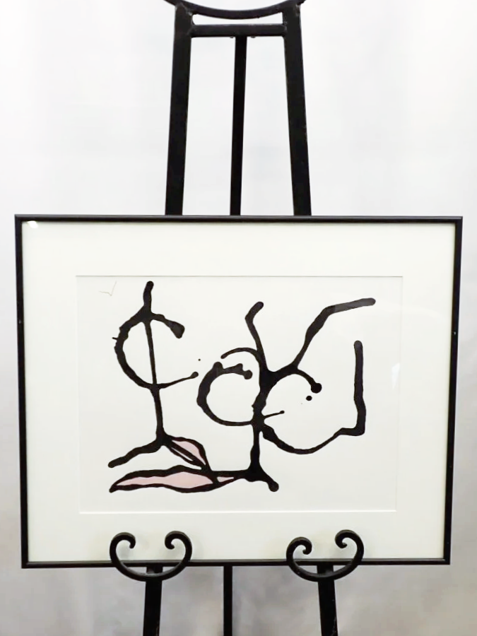 Abstract Impressionist Original Artwork In The Style Of Robert Motherwell