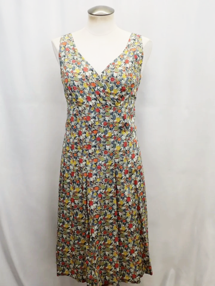 Liberty Art Fabrics Cotton Vintage Fruit Print Sleeveless Dress (8)