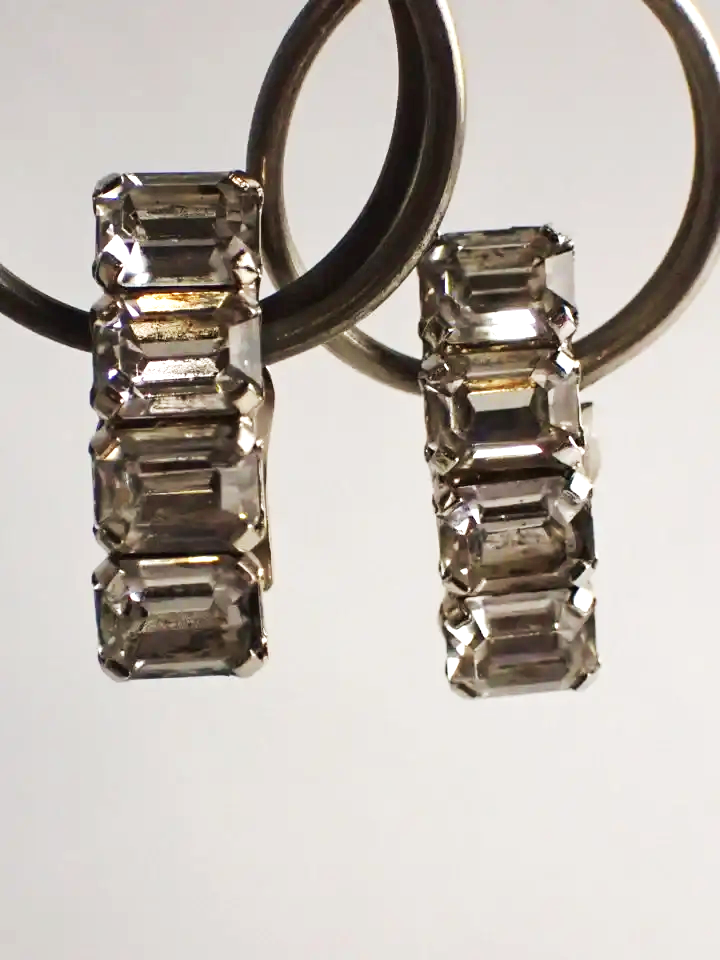 Vintage Austrian Rhinestone Earrings