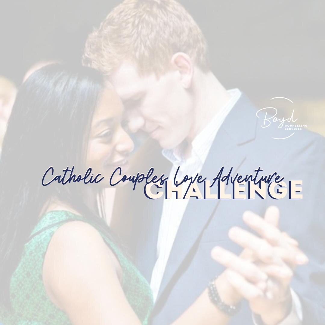 The Catholic Couples Love Adventure begins in ONE WEEK! What are you waiting for? 
.
Sign up at the link in my bio, and let's make your marriage even better than ever! 
.
.
.
#Catholicmarriage #CatholiccounselorsofIG #Catholictherapist #BoydCounselin