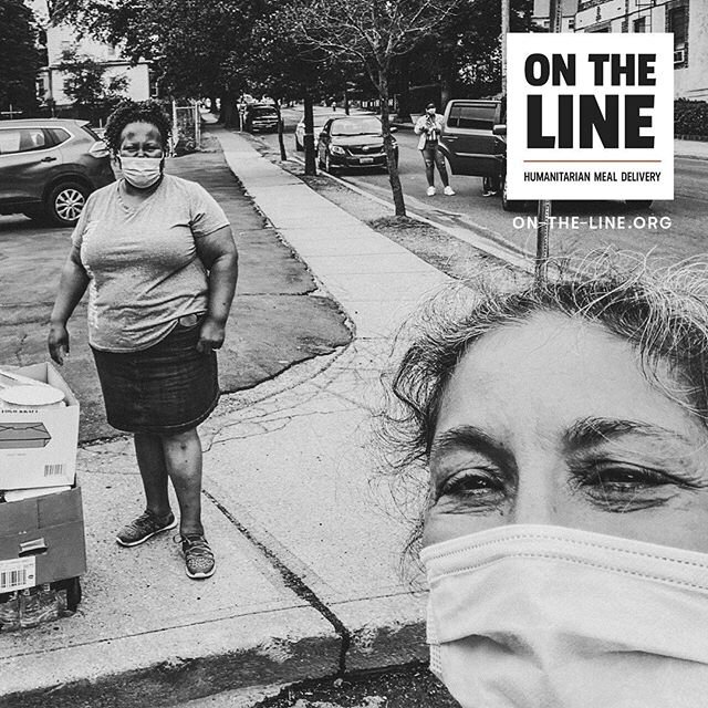 This is our social-distance selfie with Felicia, who runs the Bowen Memorial Food Pantry in Mount Vernon, and had this to say about @on_the_line_org: &ldquo;I would like to say &lsquo;Thank you&rsquo; for everything. The people were so happy to recei