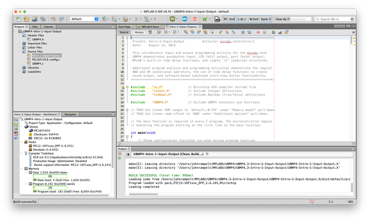 How to clone a Microchip MPLAB X IDE programming project from a GitHub ...
