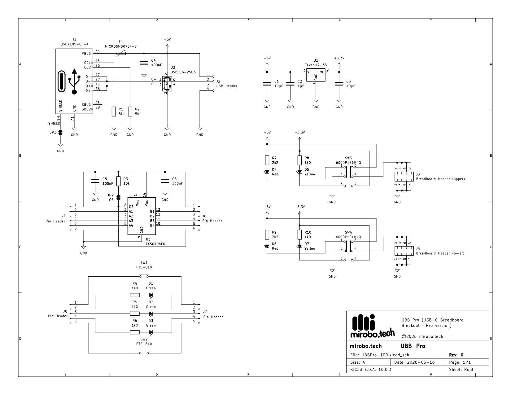 UBB Pro schematic diagram thumbnail - click to download PDF