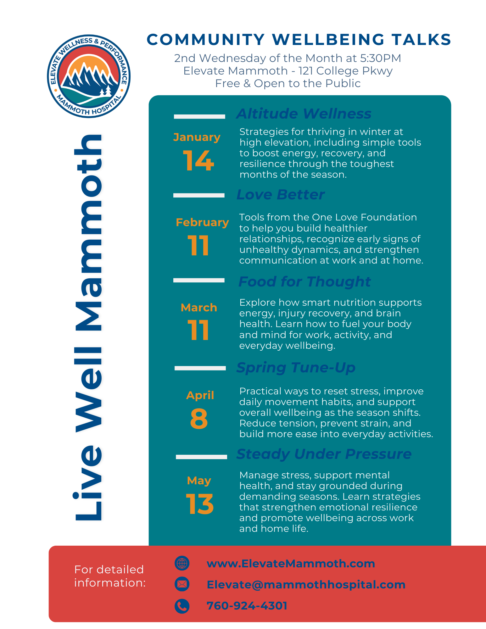 Live Well Lectures - Altitude Wellness