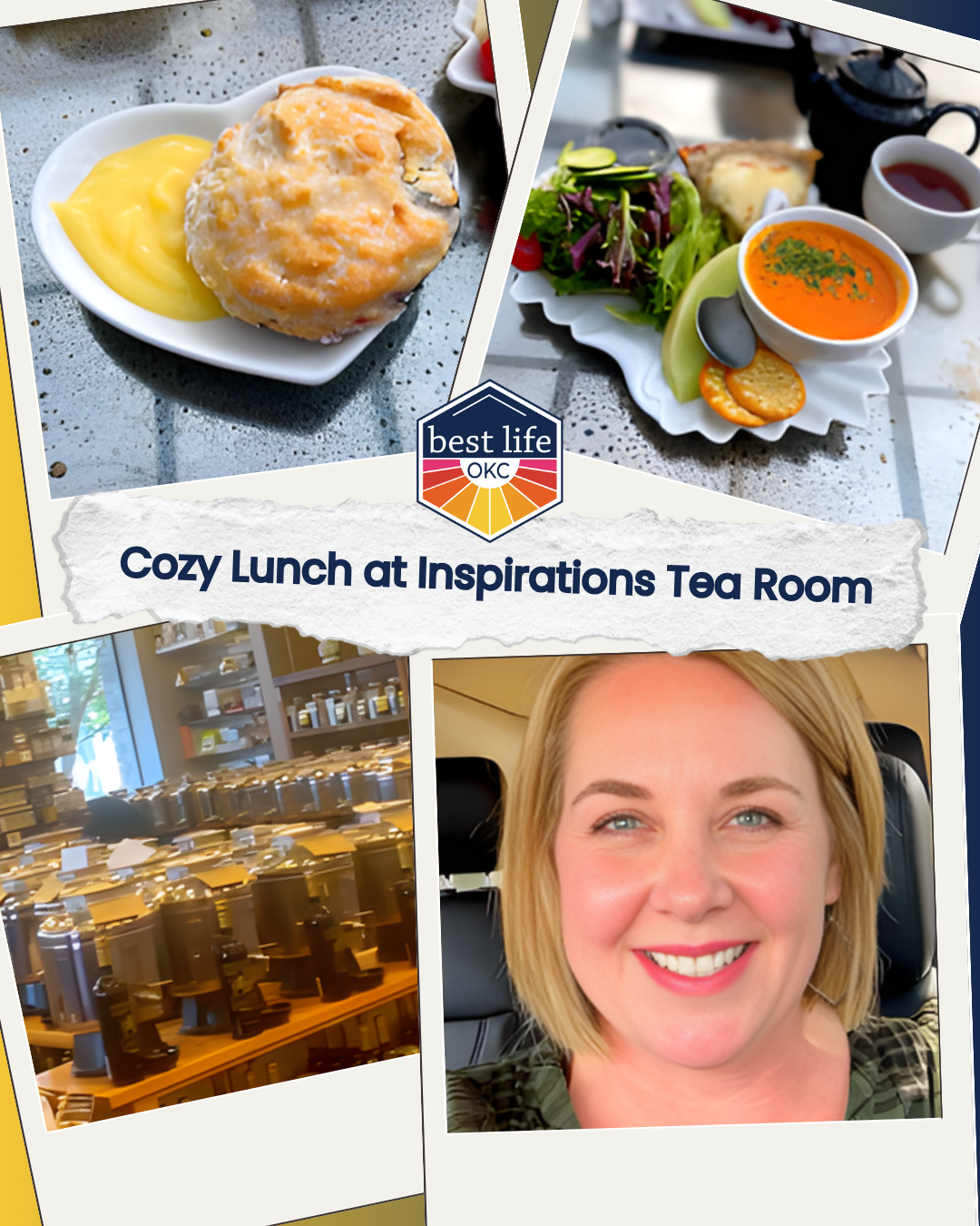 Where to Eat in Edmond: Inspirations Tea Room for Scones, Tea, and a Cozy Lunch Experience