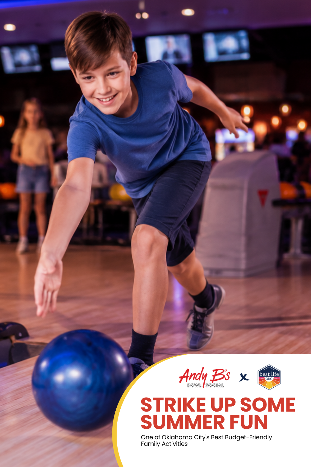 Cheap Summer Fun for Kids in OKC: Bowling at Andy B's