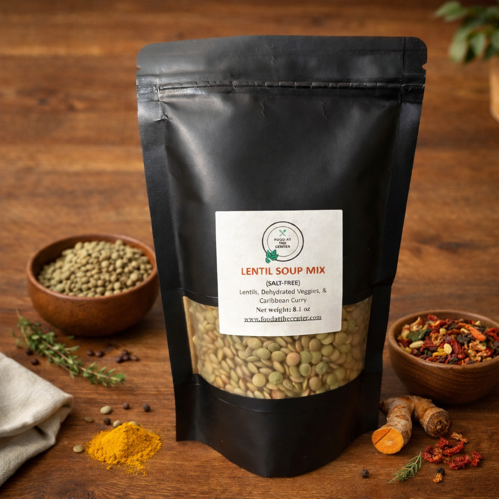 Caribbean Curry Lentil Soup Mix (Salt-Free)