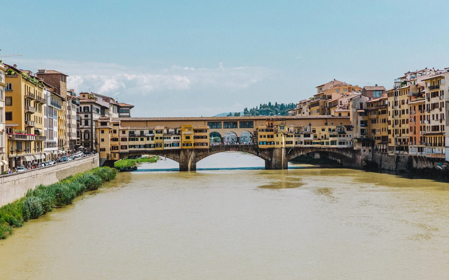 Ponte Vecchio spanning the river Arno in Florence