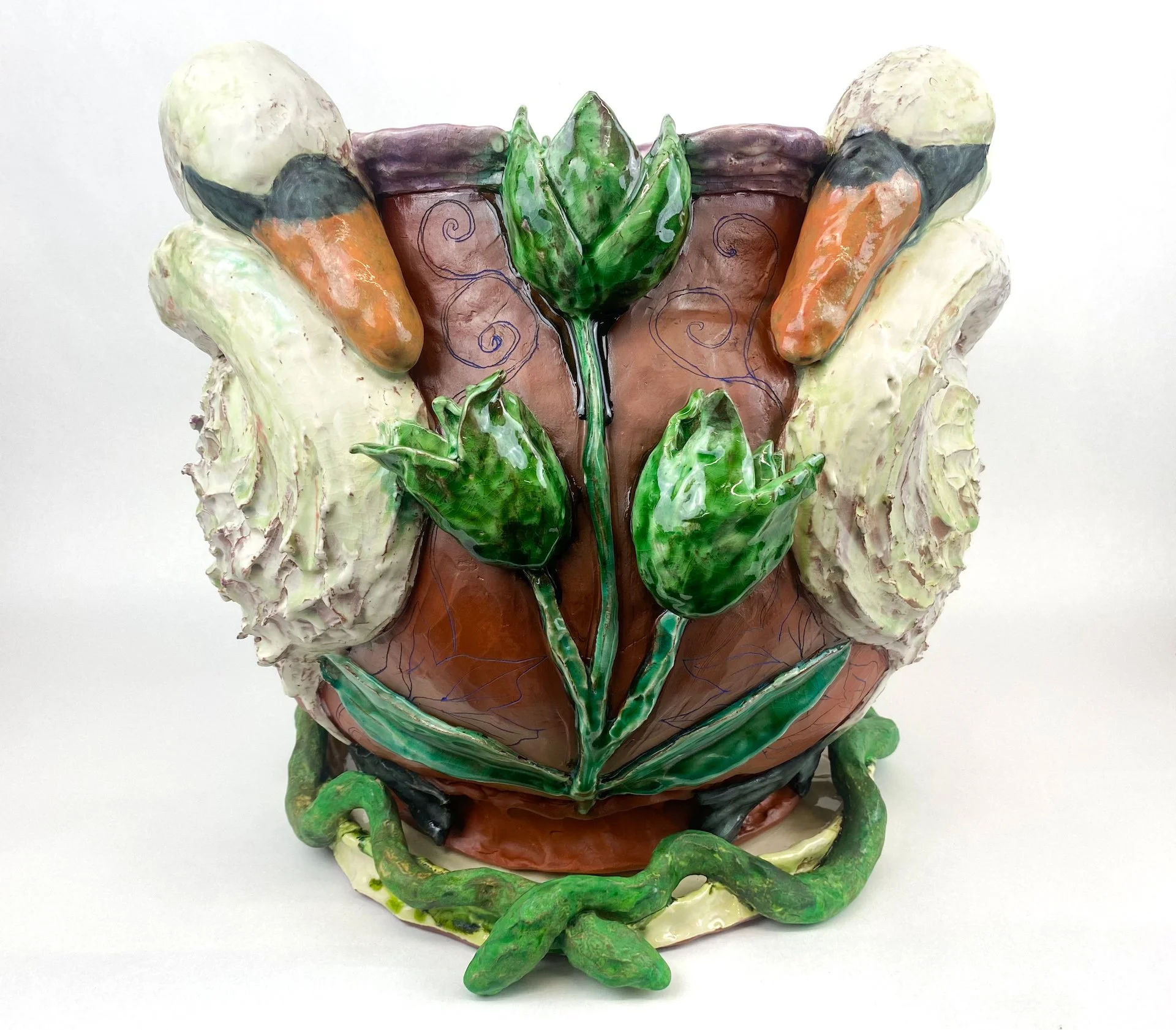 Green Tulips, White Swans.JPG