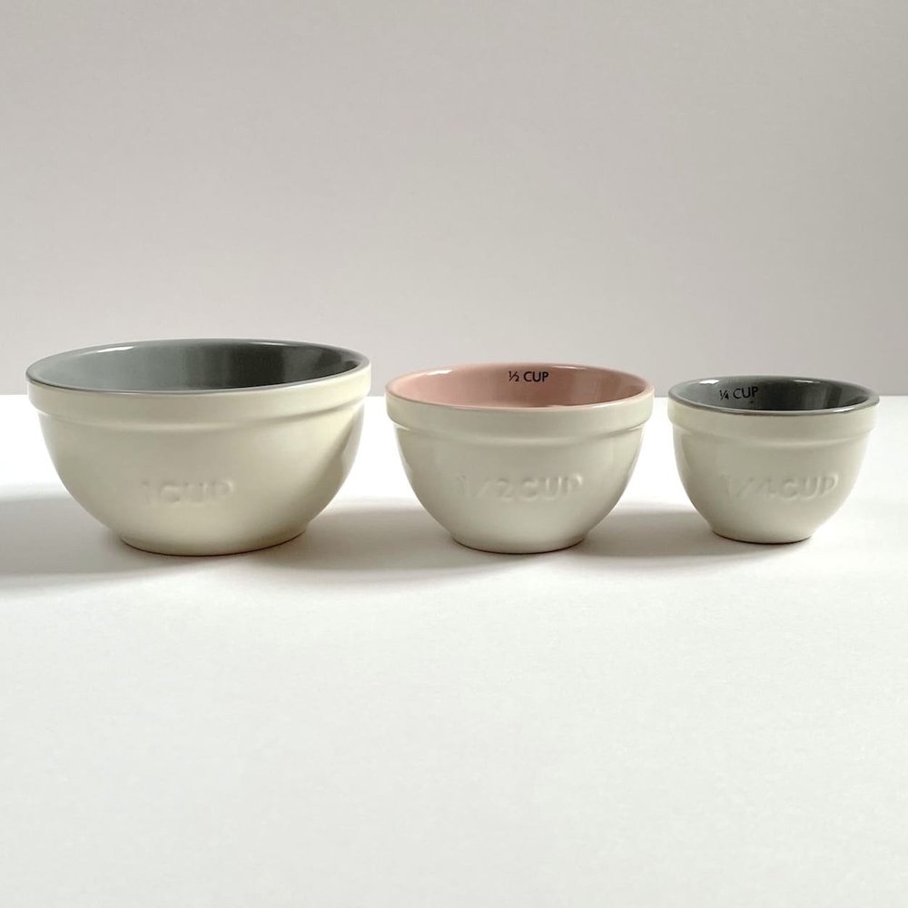 Mesu Porcelain Measuring Bowls Portion Control Set of 3