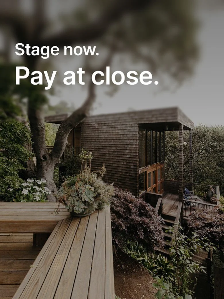 Stage now, pay later 🥂 Aerlume has teamed up with Titus for the ability to pay at close for both our agents &amp; clients. Another way to take the stress out of listing prep for your home 🏡