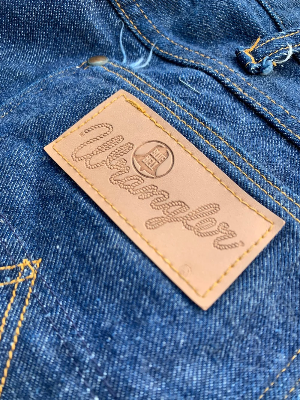 Wrangler ラングラー　Blue Bell ヴィンテージ　看板　リーバイス Blue Bell Wrangler Labels Wrangler Vintage Deadstock Bell Bottoms