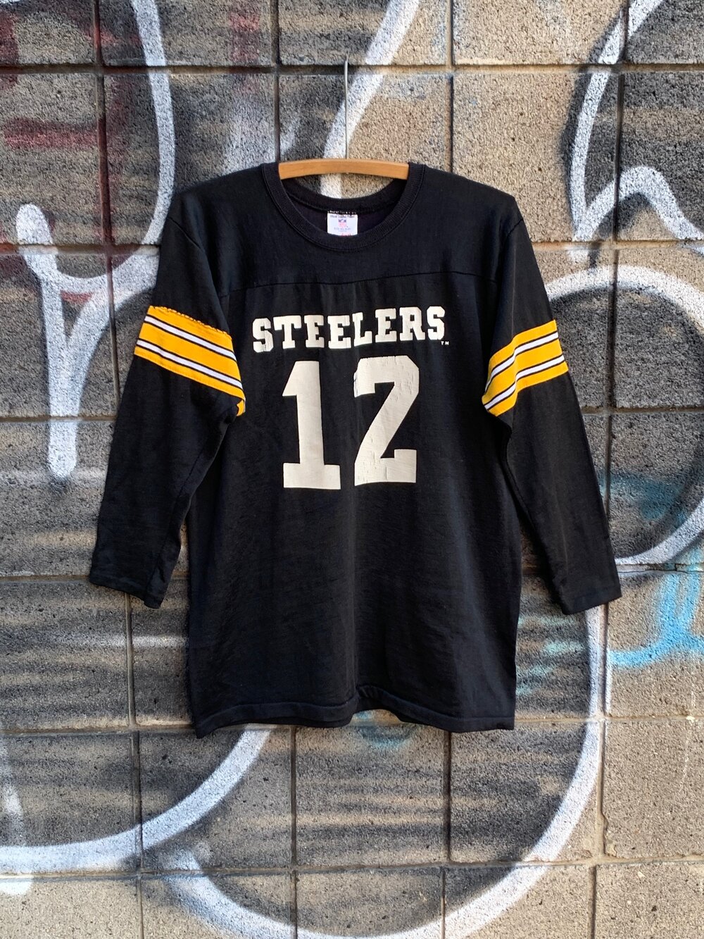 1970s Rawlings Steelers Terry Bradshaw Jersey Youth Size XL (Adult
